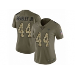 Women Nike Atlanta Falcons #44 Vic Beasley Limited Olive Camo 2017 Salute to Service NFL Jersey