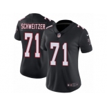 Women Nike Atlanta Falcons #71 Wes Schweitzer Black Alternate Vapor Untouchable Limited Player NFL Jersey