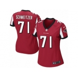 Women Nike Atlanta Falcons #71 Wes Schweitzer Game Red Team Color NFL Jersey