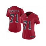 Women Nike Atlanta Falcons #71 Wes Schweitzer Limited Red Rush Vapor Untouchable NFL Jersey