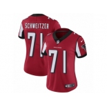 Women Nike Atlanta Falcons #71 Wes Schweitzer Red Team Color Vapor Untouchable Limited Player NFL Jersey