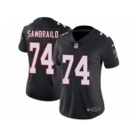 Women Nike Atlanta Falcons #74 Ty Sambrailo Black Alternate Vapor Untouchable Limited Player NFL Jersey