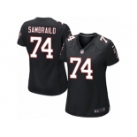 Women Nike Atlanta Falcons #74 Ty Sambrailo Game Black Alternate NFL Jersey