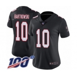 Women's Atlanta Falcons #10 Steve Bartkowski Black Alternate Vapor Untouchable Limited Player 100th Season Football Jersey