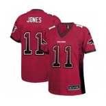 Women's Atlanta Falcons #11 Julio Jones Elite Red Drift Fashion Football Jersey