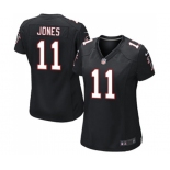 Women's Atlanta Falcons #11 Julio Jones Game Black Alternate Football Jersey