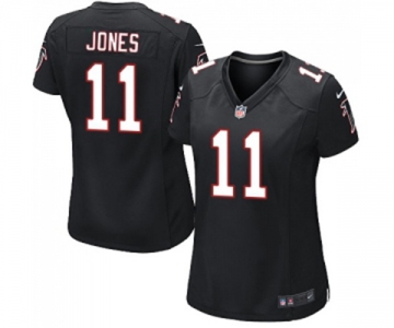 Women's Atlanta Falcons #11 Julio Jones Game Black Alternate Football Jersey