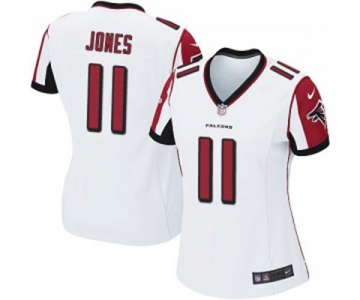 Women's Atlanta Falcons #11 Julio Jones Game White Football Jersey