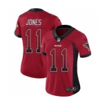 Women's Atlanta Falcons #11 Julio Jones Limited Red Rush Drift Fashion Football Jersey