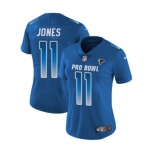 Women's Atlanta Falcons #11 Julio Jones Limited Royal Blue NFC 2019 Pro Bowl Football Jersey