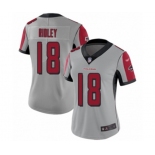 Women's Atlanta Falcons #18 Calvin Ridley Limited Silver Inverted Legend Football Jersey