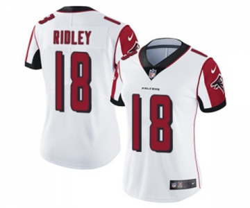 Women's Atlanta Falcons #18 Calvin Ridley White Vapor Untouchable Limited Player Football Jersey