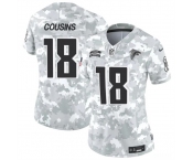 Women's Atlanta Falcons #18 Kirk Cousins 2024 F.U.S.E Arctic Camo Salute To Service Limited Stitched Football Jersey