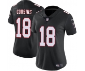 Women's Atlanta Falcons #18 Kirk Cousins Black 2023 Stitched Jersey