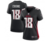 Women's Atlanta Falcons #18 Kirk Cousins Black Stitched Jersey