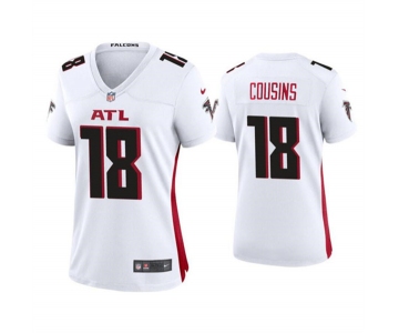 Women's Atlanta Falcons #18 Kirk Cousins White Stitched Jersey