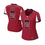 Women's Atlanta Falcons #2 Matt Ryan Limited Red Strobe Football Jersey