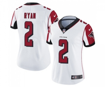 Women's Atlanta Falcons #2 Matt Ryan White Vapor Untouchable Limited Player Football Jersey