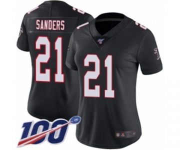 Women's Atlanta Falcons #21 Deion Sanders Black Alternate Vapor Untouchable Limited Player 100th Season Football Jersey