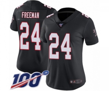 Women's Atlanta Falcons #24 Devonta Freeman Black Alternate Vapor Untouchable Limited Player 100th Season Football Jersey