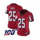 Women's Atlanta Falcons #25 Ito Smith Red Team Color Vapor Untouchable Limited Player 100th Season Football Jersey