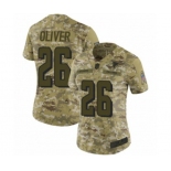 Women's Atlanta Falcons #26 Isaiah Oliver Limited Camo 2018 Salute to Service Football Jersey