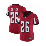 Women's Atlanta Falcons #26 Isaiah Oliver Red Team Color Vapor Untouchable Limited Player Football Jersey