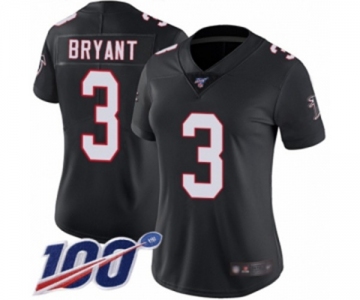 Women's Atlanta Falcons #3 Matt Bryant Black Alternate Vapor Untouchable Limited Player 100th Season Football Jersey