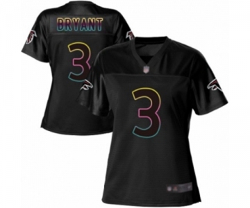 Women's Atlanta Falcons #3 Matt Bryant Game Black Fashion Football Jersey