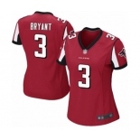 Women's Atlanta Falcons #3 Matt Bryant Game Red Team Color Football Jersey