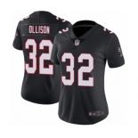 Women's Atlanta Falcons #32 Qadree Ollison Black Alternate Vapor Untouchable Limited Player Football Jersey