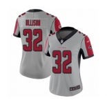 Women's Atlanta Falcons #32 Qadree Ollison Limited Silver Inverted Legend Football Jersey