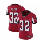 Women's Atlanta Falcons #32 Qadree Ollison Red Team Color Vapor Untouchable Limited Player Football Jersey