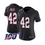 Women's Atlanta Falcons #42 Duke Riley Black Alternate Vapor Untouchable Limited Player 100th Season Football Jersey