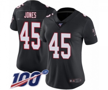 Women's Atlanta Falcons #45 Deion Jones Black Alternate Vapor Untouchable Limited Player 100th Season Football Jersey