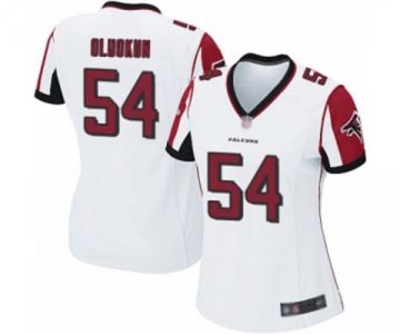 Women's Atlanta Falcons #54 Foye Oluokun Game White Football Jersey