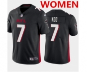 Women's Atlanta Falcons #7 Younghoe Koo New Black Vapor Untouchable Limited Stitched NFL Jersey