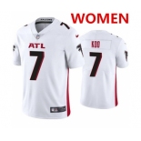 Women's Atlanta Falcons #7 Younghoe Koo New White Vapor Untouchable Limited Stitched NFL Jersey