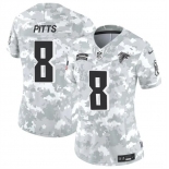 Women's Atlanta Falcons #8 Kyle Pitts 2024 F.U.S.E Arctic Camo Salute To Service Limited Stitched Football Jersey