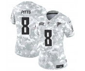 Women's Atlanta Falcons #8 Kyle Pitts 2024 F.U.S.E Arctic Camo Salute To Service Limited Stitched Football Jersey