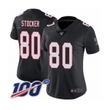 Women's Atlanta Falcons #80 Luke Stocker Black Alternate Vapor Untouchable Limited Player 100th Season Football Jersey