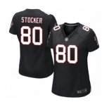 Women's Atlanta Falcons #80 Luke Stocker Game Black Alternate Football Jersey