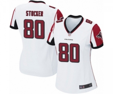 Women's Atlanta Falcons #80 Luke Stocker Game White Football Jersey