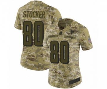 Women's Atlanta Falcons #80 Luke Stocker Limited Camo 2018 Salute to Service Football Jersey