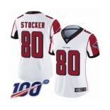 Women's Atlanta Falcons #80 Luke Stocker White Vapor Untouchable Limited Player 100th Season Football Jersey