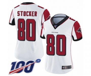 Women's Atlanta Falcons #80 Luke Stocker White Vapor Untouchable Limited Player 100th Season Football Jersey