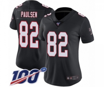 Women's Atlanta Falcons #82 Logan Paulsen Black Alternate Vapor Untouchable Limited Player 100th Season Football Jersey