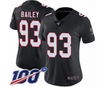 Women's Atlanta Falcons #93 Allen Bailey Black Alternate Vapor Untouchable Limited Player 100th Season Football Jersey