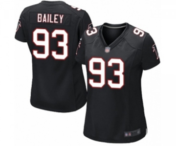 Women's Atlanta Falcons #93 Allen Bailey Game Black Alternate Football Jersey