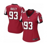 Women's Atlanta Falcons #93 Allen Bailey Game Red Team Color Football Jersey